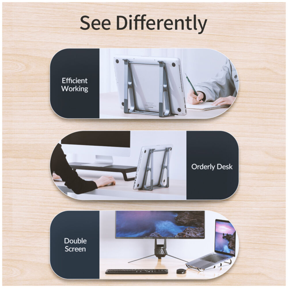 ORICO βάση για laptop MA15, 11-17.4", μεταλλική, γκρι - Image 3