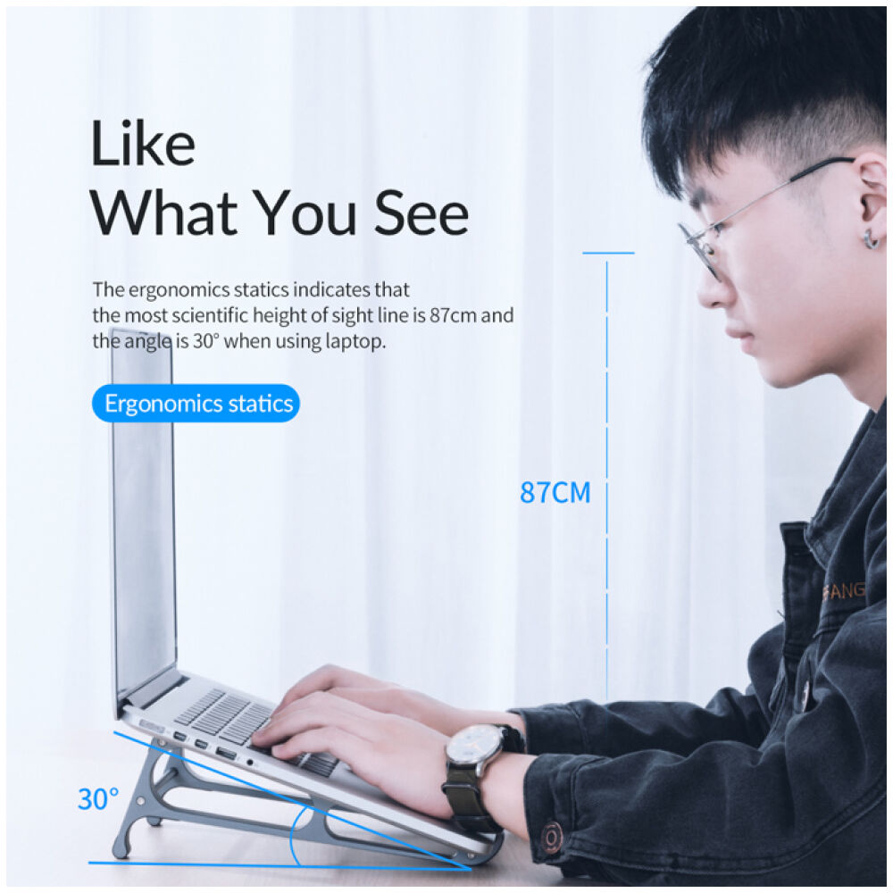 ORICO βάση για laptop MA15, 11-17.4", μεταλλική, γκρι - Image 4