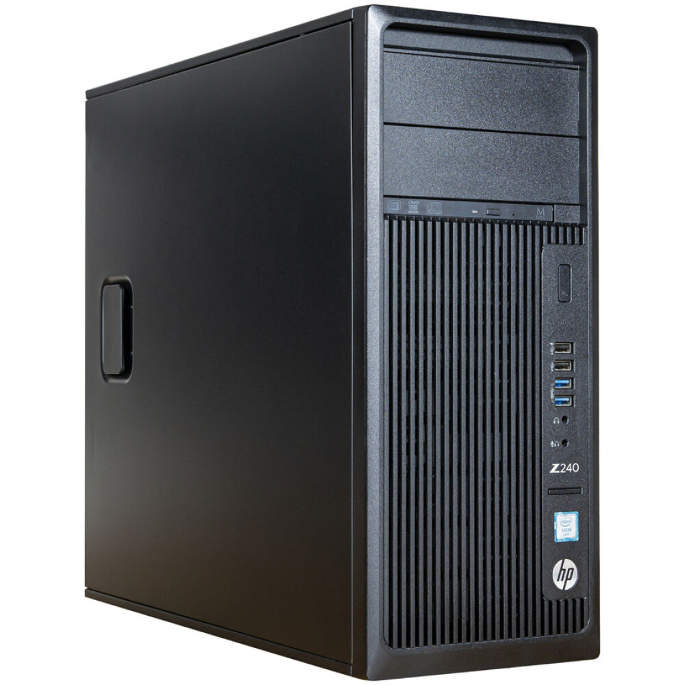 HP WorkStation Z240 MT, Refurbished Grade A Repainted, i7-7700K, 8/500GB SSD, DVD-RW, K620, FreeDOS