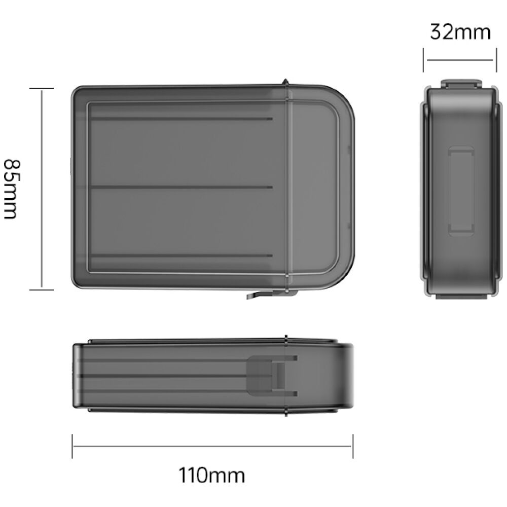 ORICO θήκη προστασίας για 2x 2.5" HDD PPH25, γκρι/διάφανη - Image 4