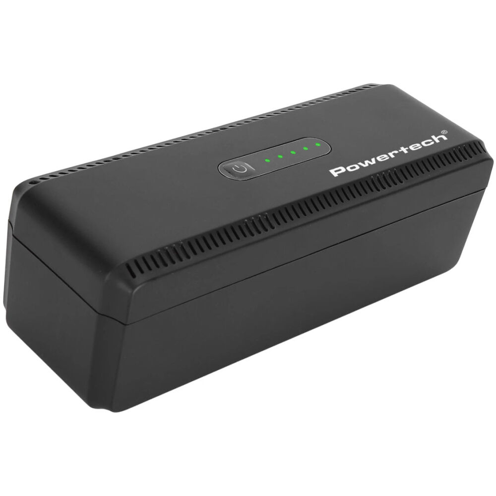 POWERTECH mini DC UPS PT-1436, 18W, 8800mAh, 3x DC, USB/USB-C/LAN/POE, μαύρο
