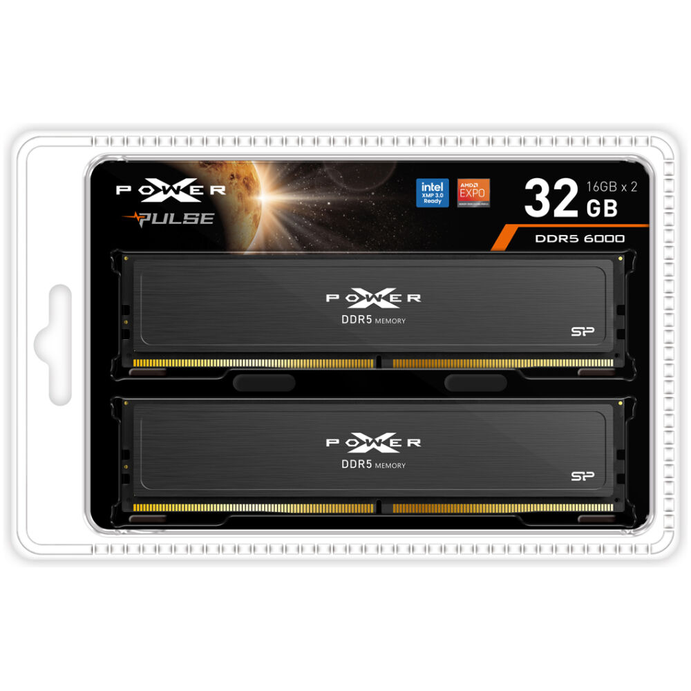 SILICON POWER μνήμη DDR5 UDIMM XPOWER Pulse με 2x 16GB modules, 6000MHz, CL36 - Image 2