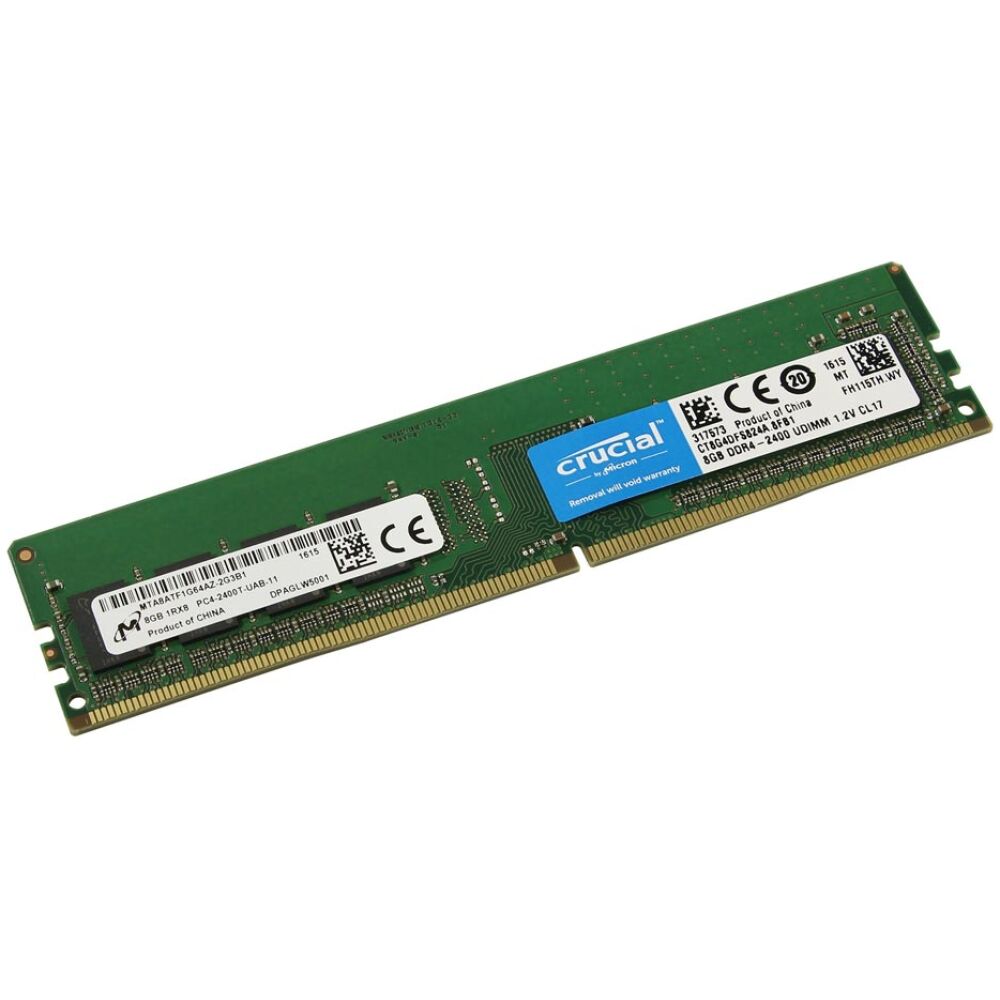 Crucial RAM 8GB DDR4-2400 UDIMM (CT8G4DFS824A) (CRUCT8G4DFS824A)