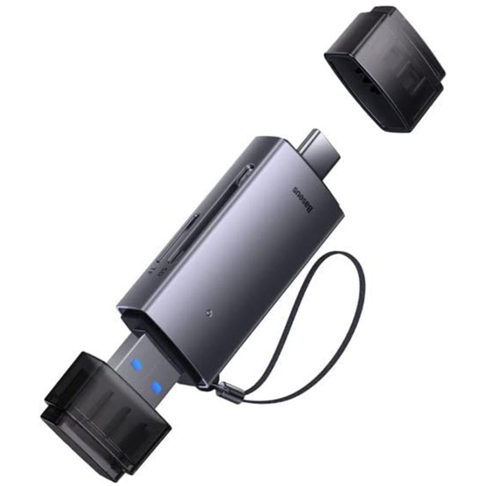 Baseus Lite Series Card Reader USB 3.0 Type-C για SD Grey (WKQX060113) (BASWKQX060113)