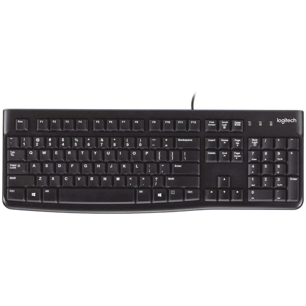 Logitech K120 USB US Black (920-002508) (LOGK120BK)