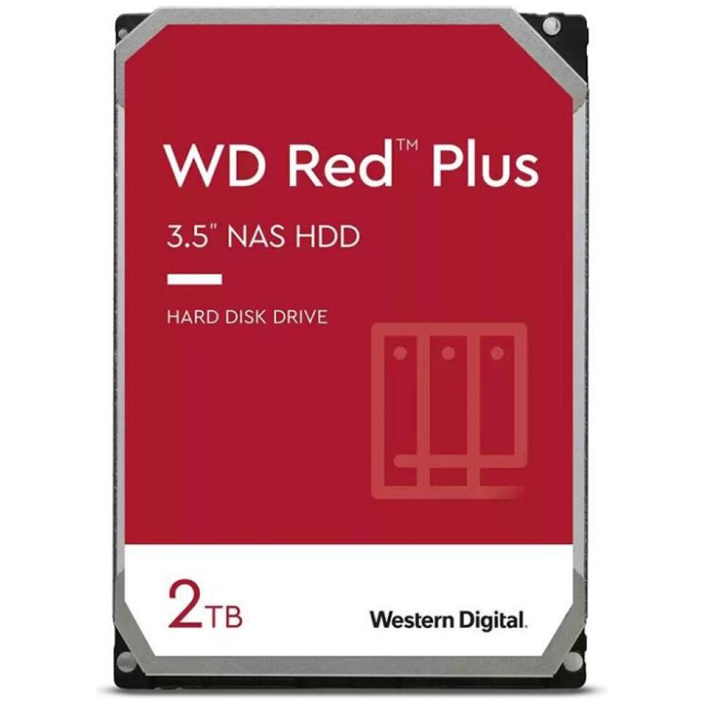 Western Digital Red Plus NAS Hard Drive 2TB 3.5" (WD20EFPX)