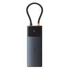 Baseus Metal Gleam Series USB-C Docking Station με HDMI/DisplayPort 4K PD Ethernet και σύνδεση 3 Οθονών Γκρι (B00061801123-00) (BASB00061801123-00)