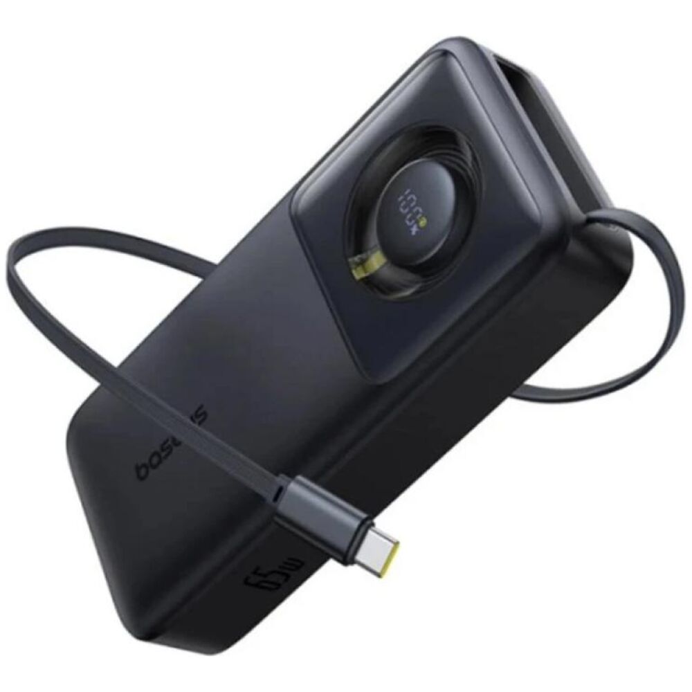 Baseus Powerbank Free2Pull 20000mAh 65W + καλώδιο czarny (P10073700123-00) (BASP10073700123-00)