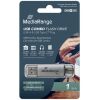 MediaRange USB 3.2 Gen 1 Combo Flash Memory Drive with USB-A and USB-C®, with Protective Caps, Silver, 1TB (MR941-1)