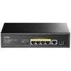 CUDY GS1005PTS1 5-PORT GIGABIT POE+ SWITCH WITH 1 SFP PORT 120W