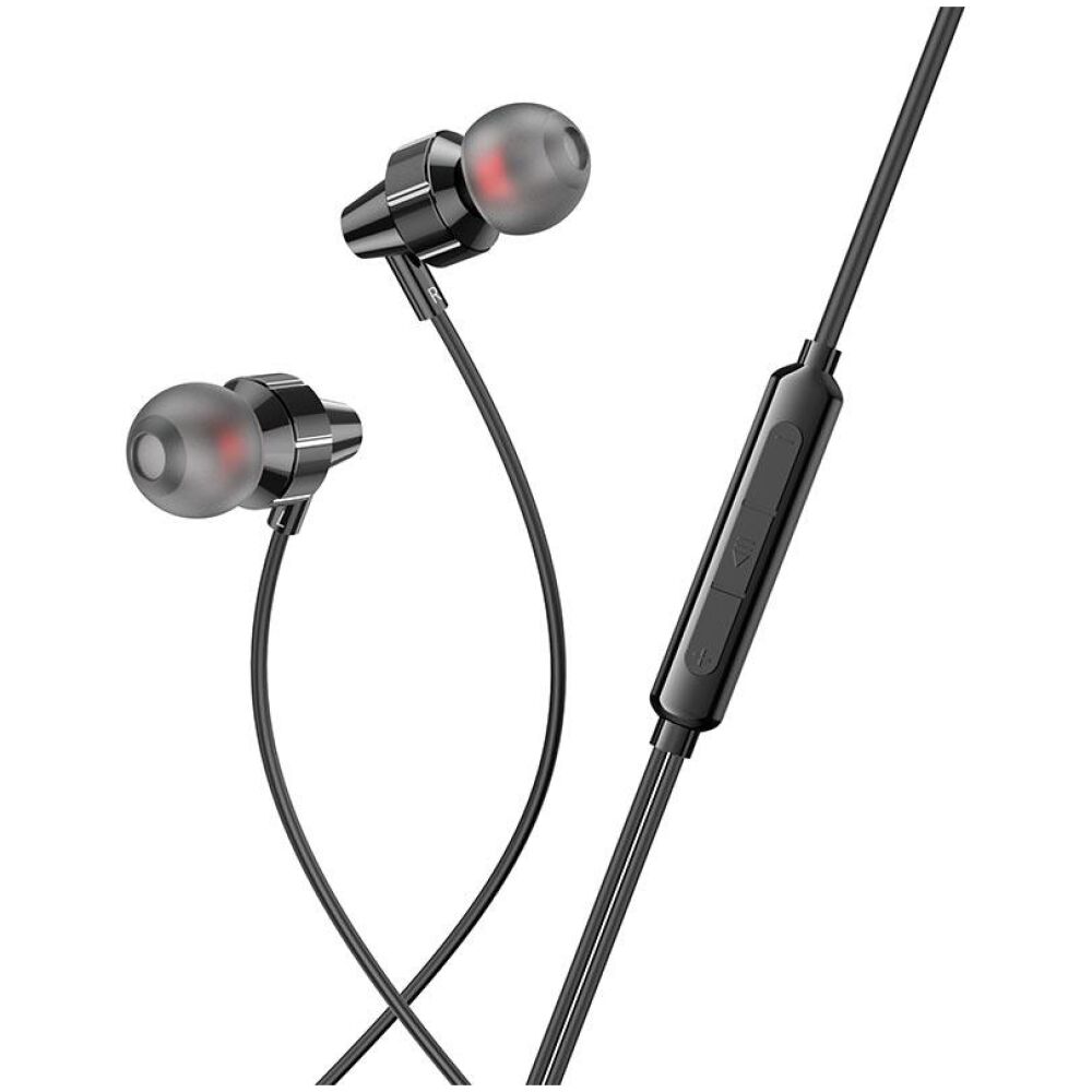 HOCO M90 ΑΚΟΥΣΤΙΚΑ DELIGHT WIRE-CONTROLLED, BLACK SHADOW, 3.5MM - Image 3