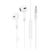 HOCO M109 ΑΚΟΥΣΤΙΚΑ HANDSFREE 3,5mm SUNNY ME ΧΕΙΡΙΣΤΗΡΙΟ ΣΤΟ ΚΑΛΩΔΙΟ, ΛΕΥΚΟ