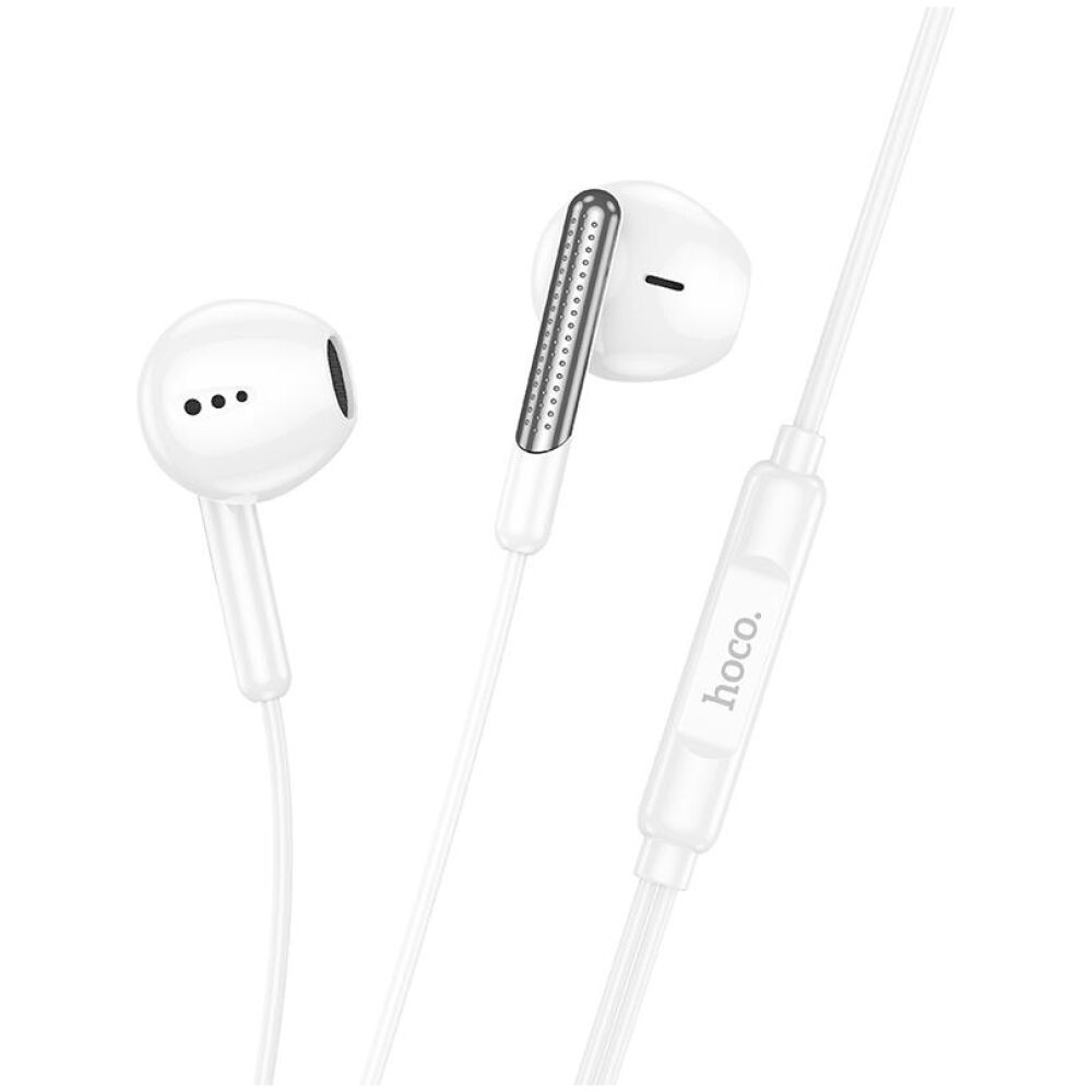HOCO M123 ΑΚΟΥΣΤΙΚΑ 3.5MM JACK GLORY UNIVERSAL ΜΕ ΜΙΚΡΟΦΩΝΟ , ΛΕΥΚΑ - Image 2