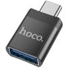 HOCO UA17 ΑΝΤΑΠΤΟΡΑΣ TYPE-C ΑΡΣΕΝΙΚΟ ΣΕ USB3.0 ΘΗΛΥΚΟ, ΜΑΥΡΟ
