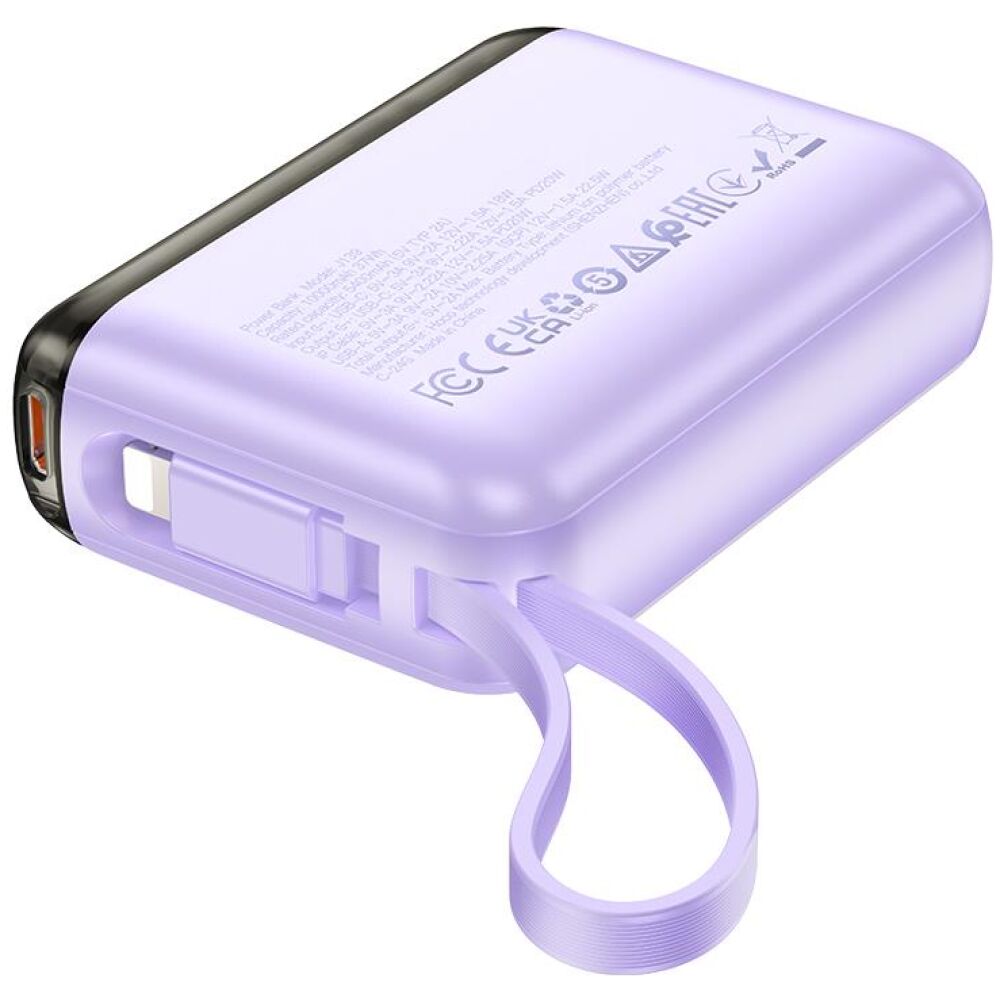HOCO J139 HERO, POWERBANK 22.5W+PD20W, ΜΕ ΚΑΛΩΔΙΟ LIGHTNING, 10.000MAH, ΜΩΒ - Image 2