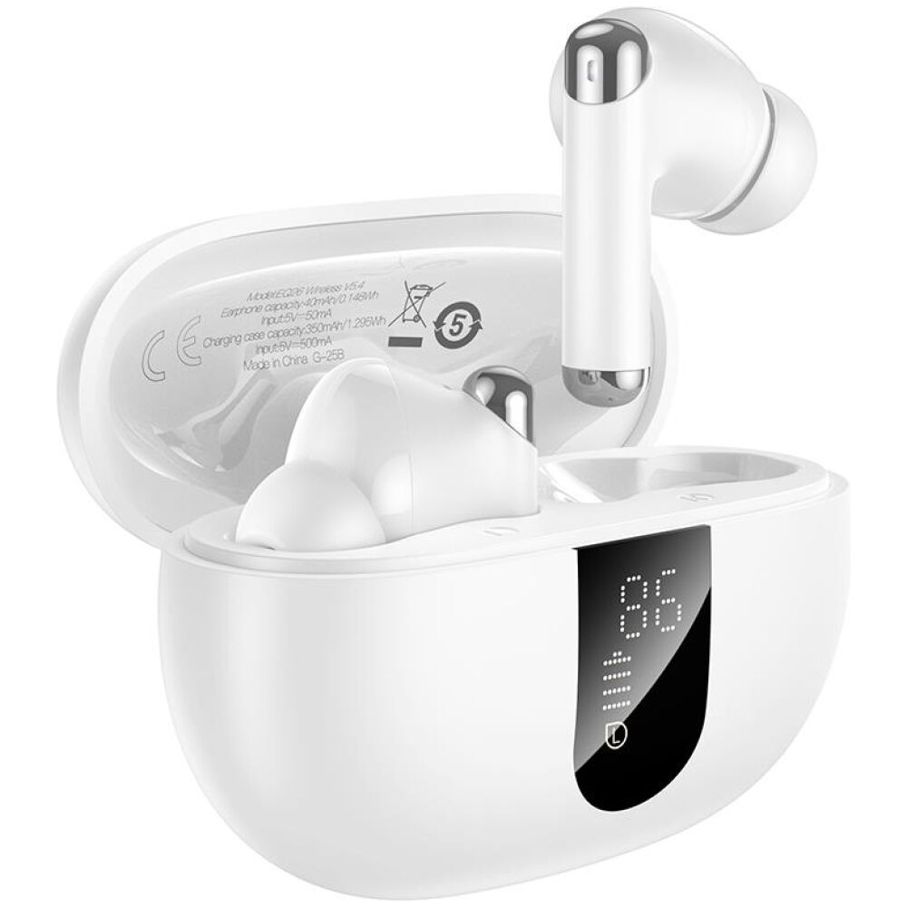 HOCO EQ26 NICE TRUE WIRELESS ANC+ENC HEADSET, ΛΕΥΚΑ