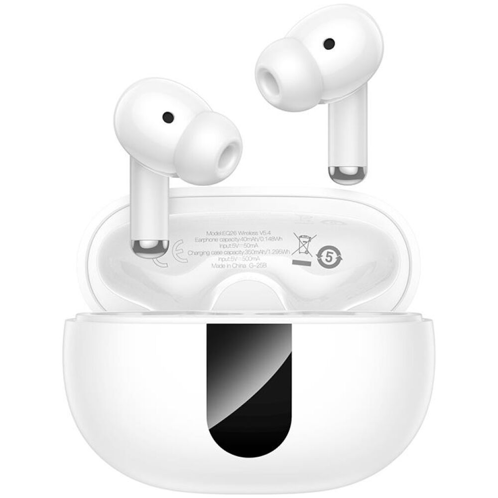 HOCO EQ26 NICE TRUE WIRELESS ANC+ENC HEADSET, ΛΕΥΚΑ - Image 2