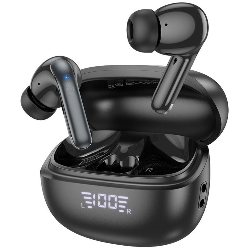 HOCO EQ5 ENERGY TRUE WIRELESS ANC+ENC HEADSET, ΜΑΥΡΟ