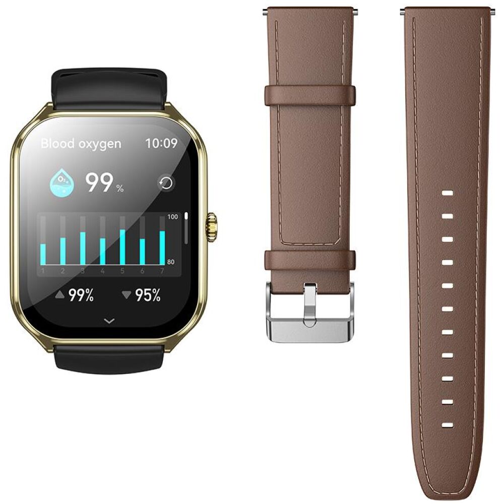 HOCO Y28 AMOLED SMART SPORTS WATCH(ΛΕΙΤΟΥΡΓΙΑ ΚΛΗΣΗΣ), ΧΡΥΣΟ - Image 2