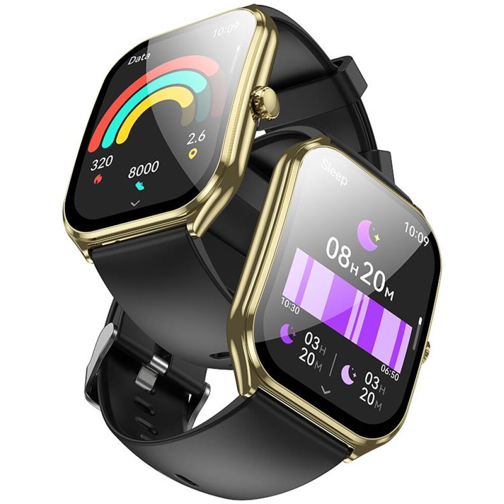 HOCO Y28 AMOLED SMART SPORTS WATCH(ΛΕΙΤΟΥΡΓΙΑ ΚΛΗΣΗΣ), ΧΡΥΣΟ - Image 3