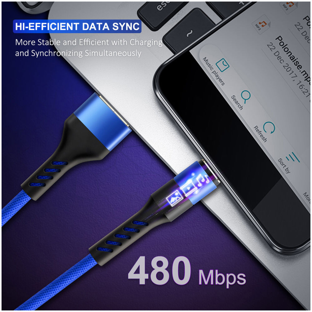 CABLETIME καλώδιο USB-C σε USB CT-C160-PU32-CMAM, 2.4A, 480Mbps, 1m, μπλε - Image 2