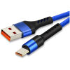 CABLETIME καλώδιο USB-C σε USB CT-C160-PU32-CMAM, 2.4A, 480Mbps, 1m, μπλε