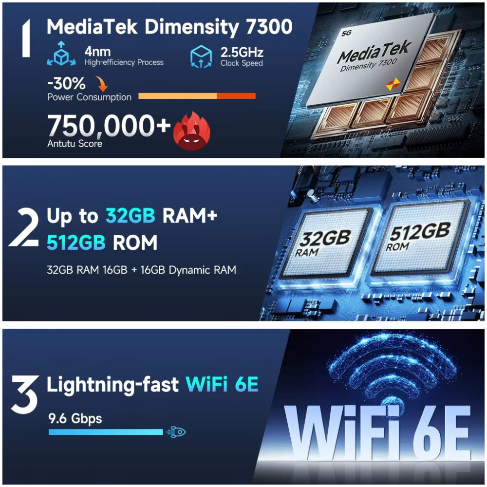 ULEFONE smartphone Armor 28 Pro, 6.67" & 1.04, 16/512GB, 5G, 10600mAh, IP68/IP69K/MIL-STD-810H, μαύρο - Image 10