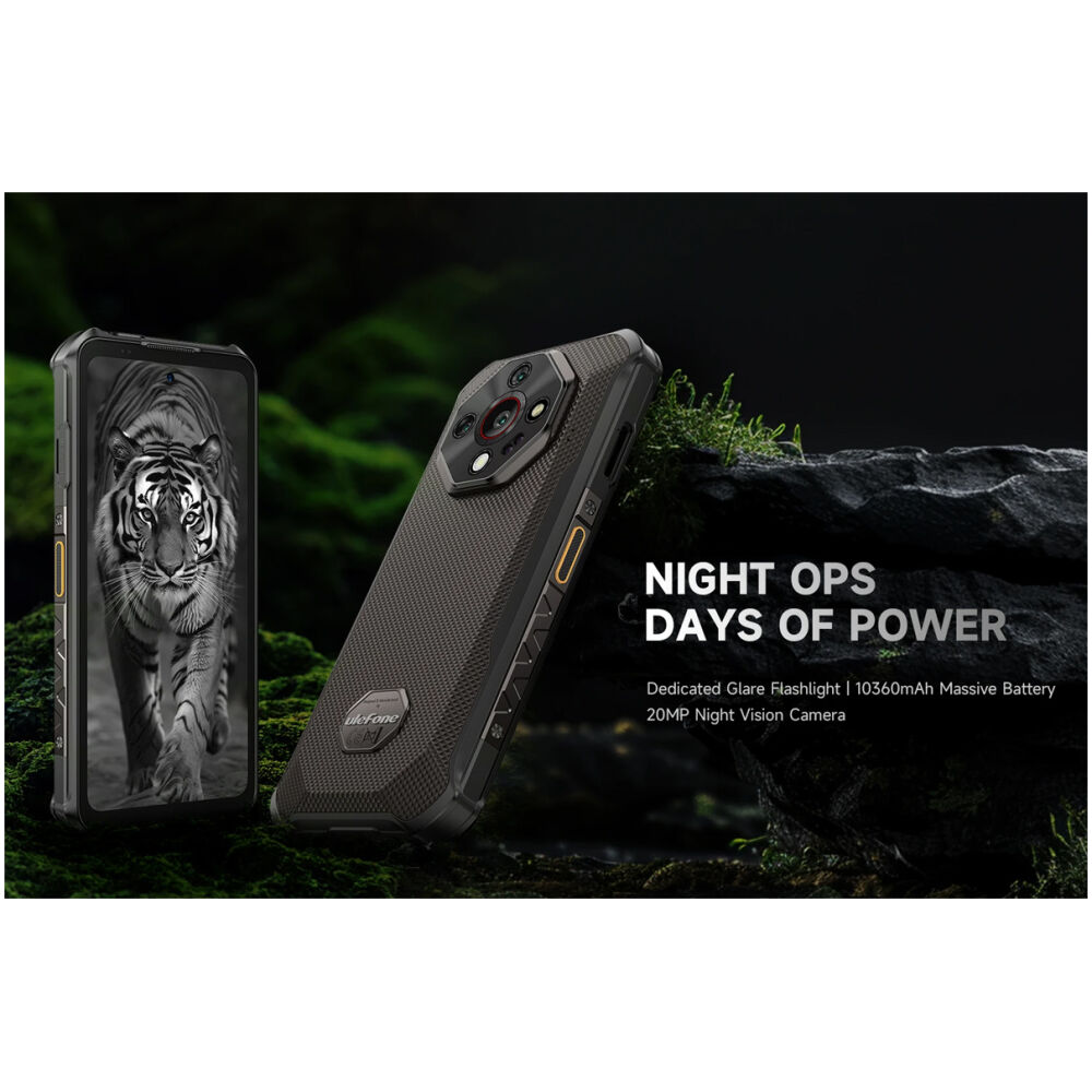 ULEFONE smartphone Armor X16, 6.56", 6/128GB, 10360mAh, IP68/IP69K/MIL-STD-810H, μαύρο - Image 2