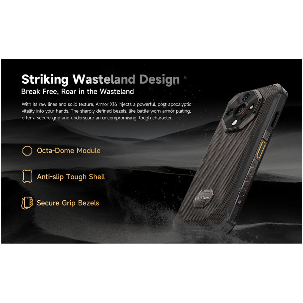 ULEFONE smartphone Armor X16, 6.56", 6/128GB, 10360mAh, IP68/IP69K/MIL-STD-810H, μαύρο - Image 10