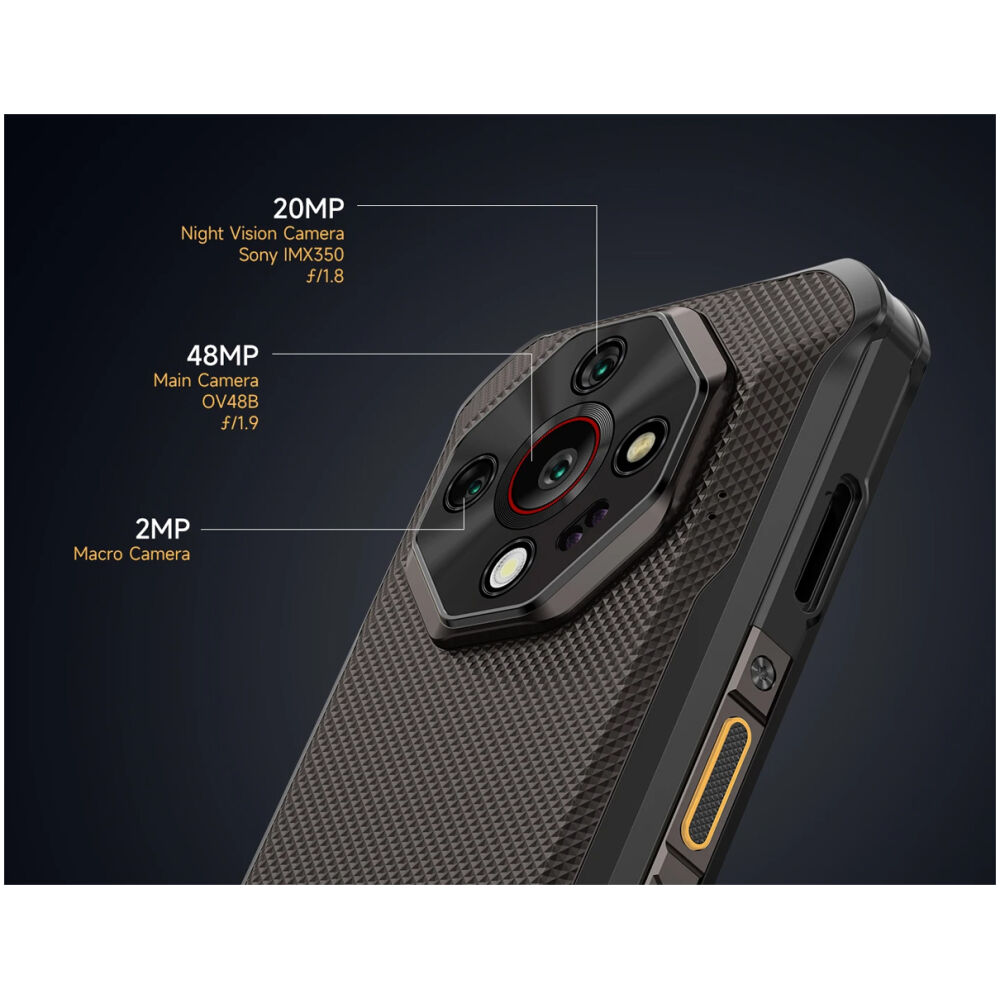 ULEFONE smartphone Armor X16, 6.56", 6/128GB, 10360mAh, IP68/IP69K/MIL-STD-810H, μαύρο - Image 12