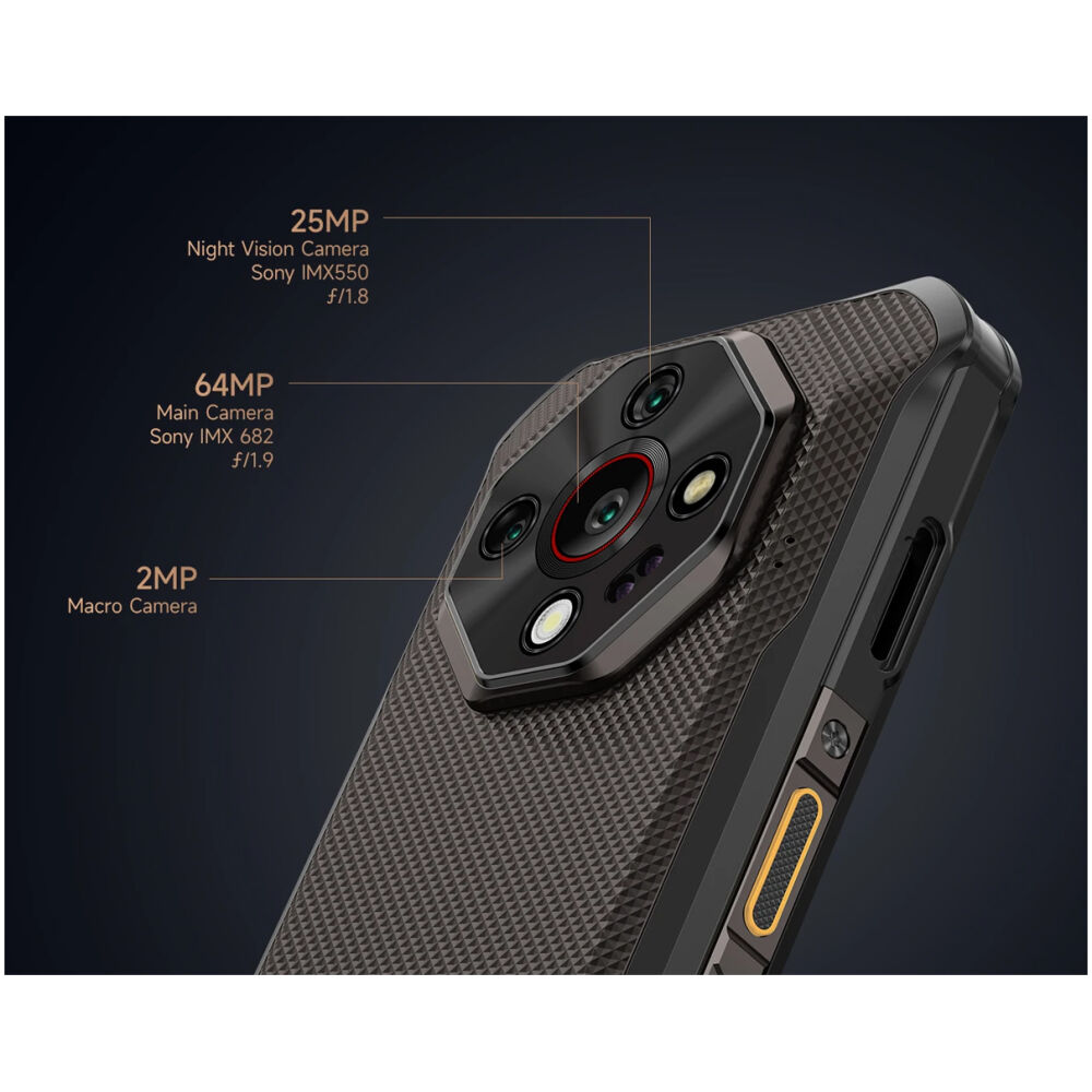 ULEFONE smartphone Armor X16 Pro, 6.56", 8/256GB, 5G, 10360mAh, IP68/IP69K/MIL-STD-810H, μαύρο - Image 11