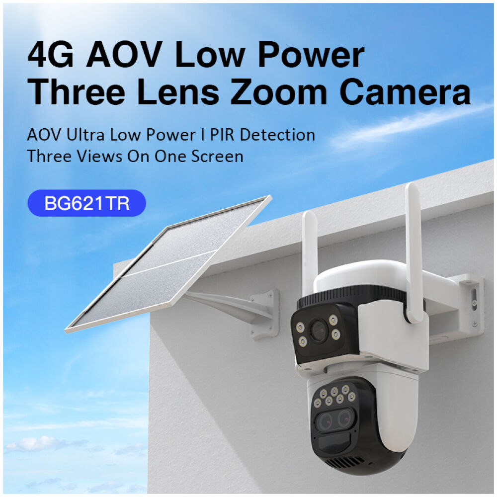 VSTARCAM smart ηλιακή κάμερα BG621TR, triple lens, 3MP, 4G, SD, PTZ, IP66 - Image 2