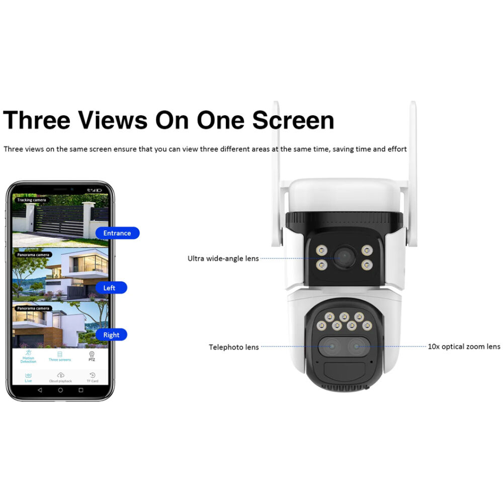 VSTARCAM smart ηλιακή κάμερα BG621TR, triple lens, 3MP, 4G, SD, PTZ, IP66 - Image 9