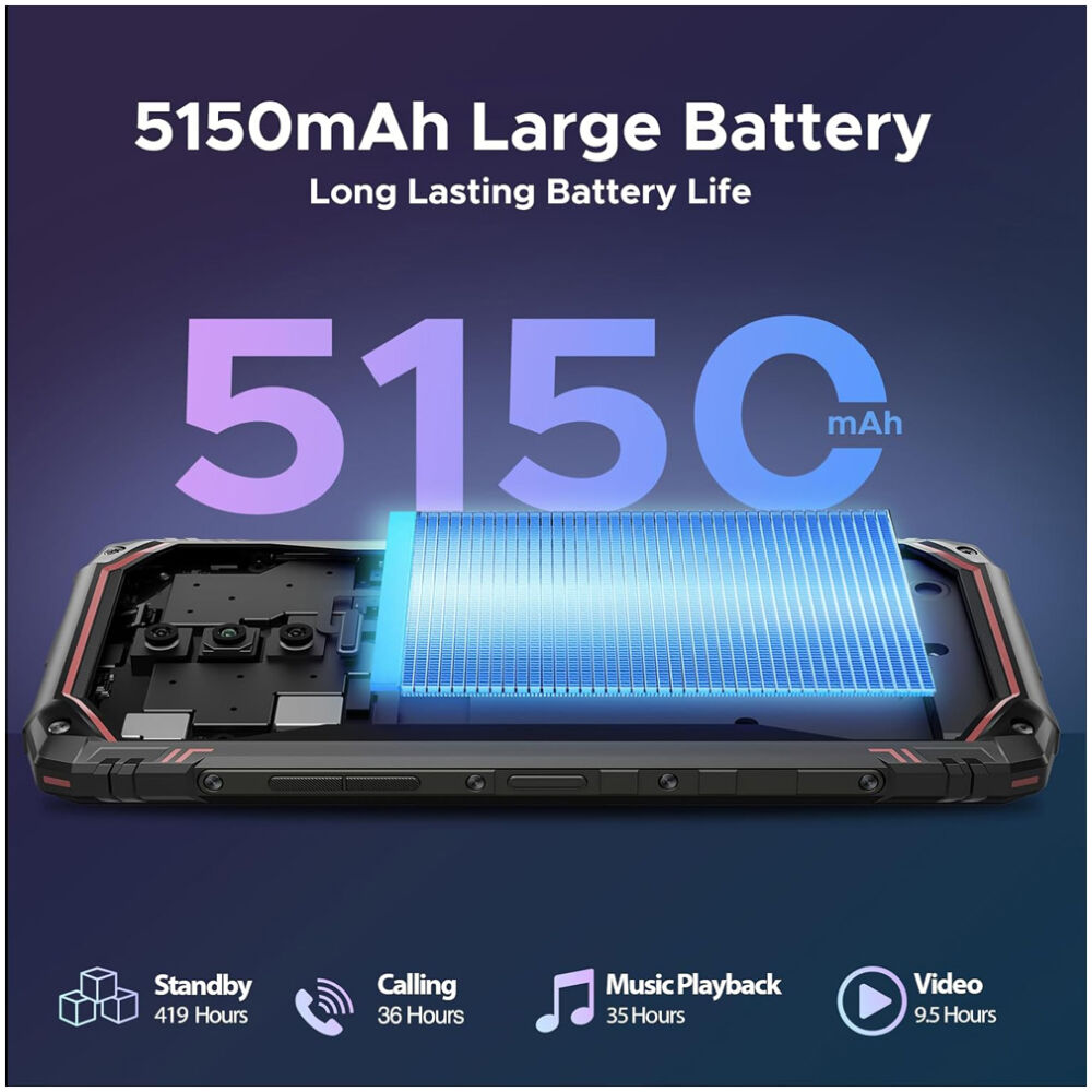 DOOGEE smartphone Blade 10, 6.56", 4/128GB, 5150mAh, IP68/IP69K, καμουφλάζ - Image 4