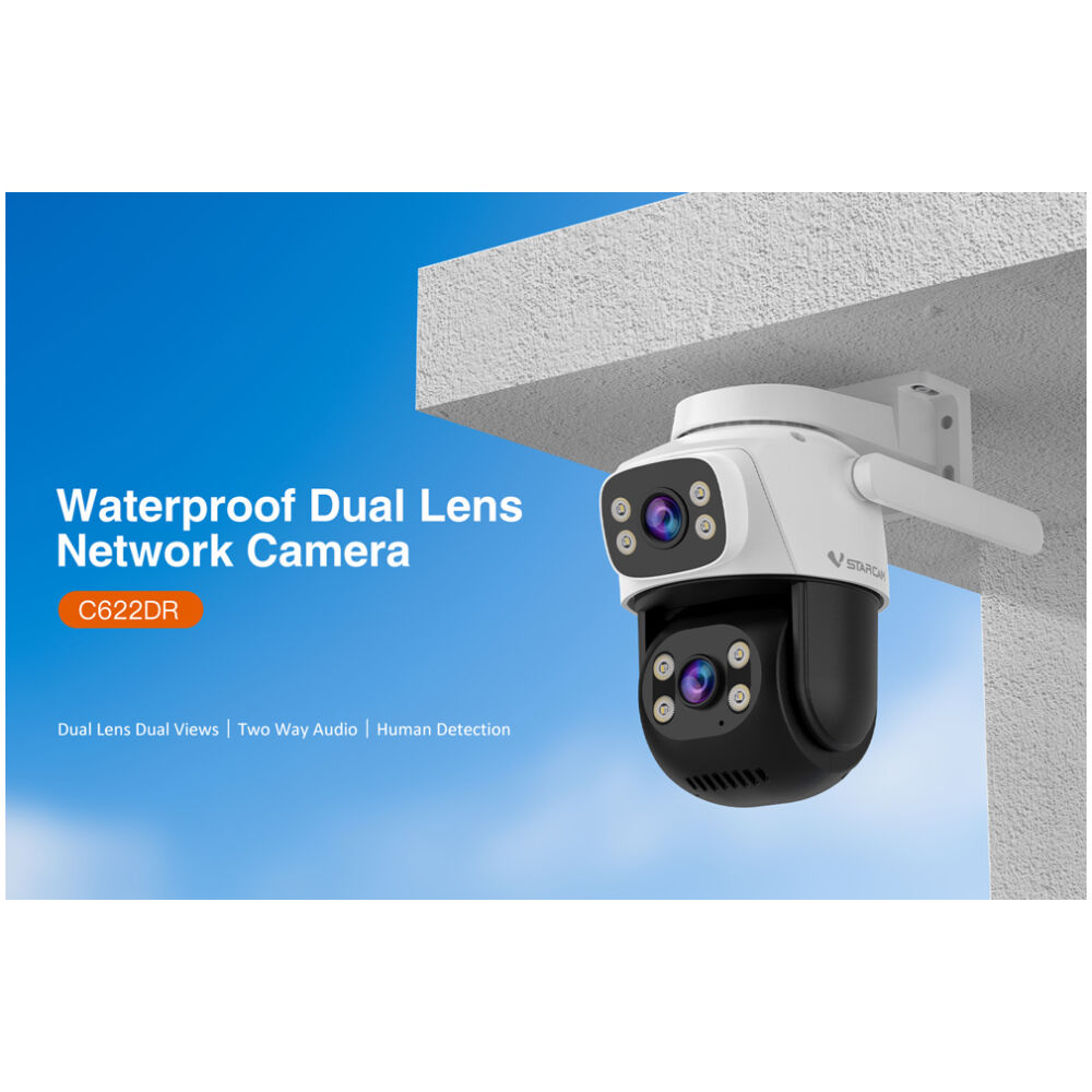 VSTARCAM smart κάμερα C622DR, dual lens, 2MP, WiFi, SD, PTZ, IP66 - Image 2