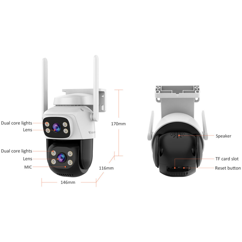 VSTARCAM smart κάμερα C622DR, dual lens, 2MP, WiFi, SD, PTZ, IP66 - Image 5