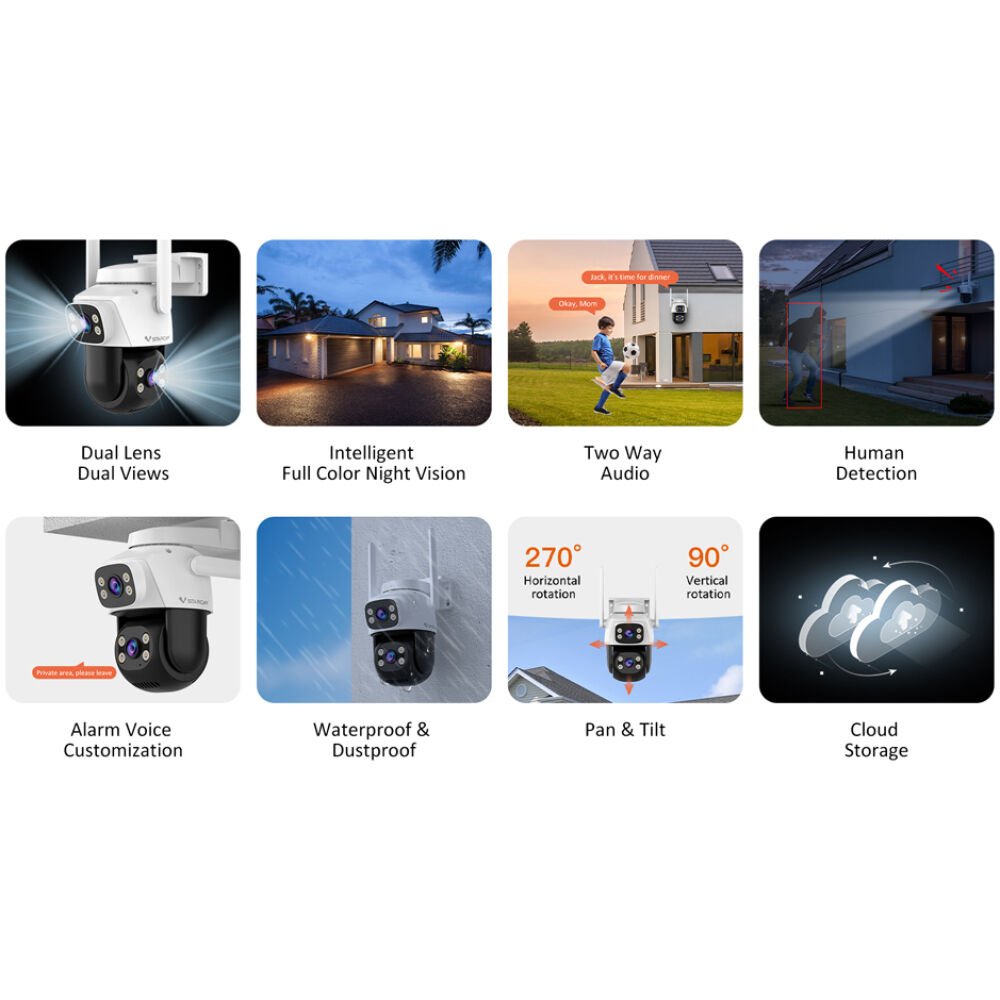 VSTARCAM smart κάμερα C622DR, dual lens, 2MP, WiFi, SD, PTZ, IP66 - Image 7