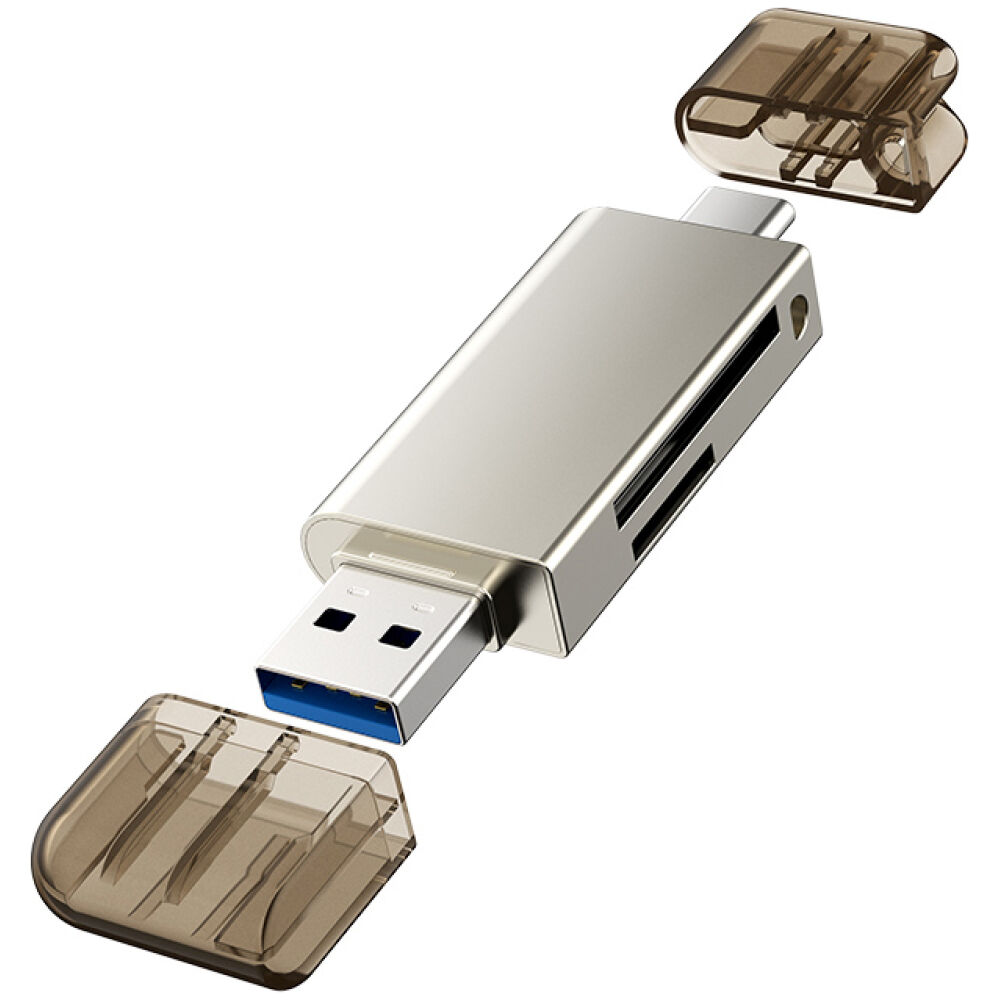 CABLETIME card reader CT-ACMCD2-ZG για SD & micro SD, USB 3.0, 5Gbps, γκρι