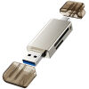 CABLETIME card reader CT-ACMCD2-ZG για SD & micro SD, USB 3.0, 5Gbps, γκρι