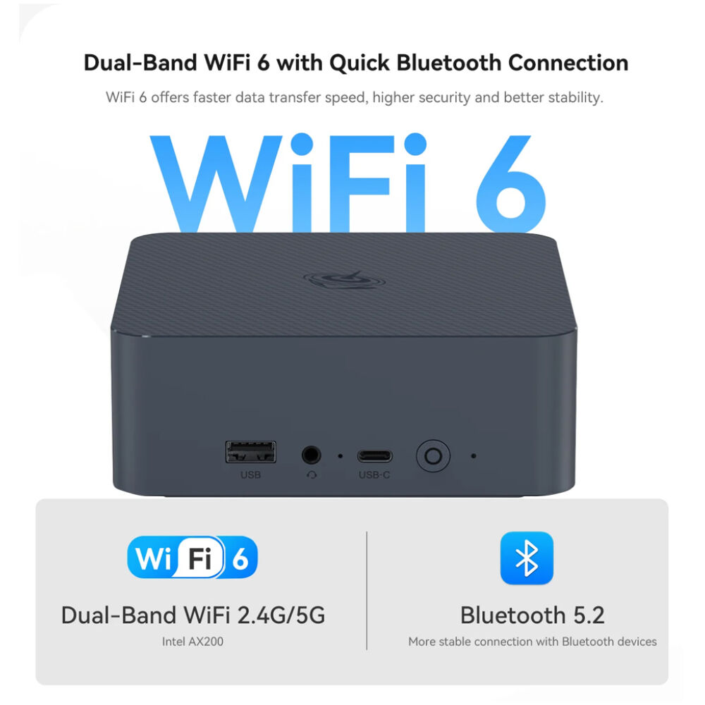 BEELINK mini PC EQi12, Intel i5-1235U, 16GB, 500GB M.2, Windows 11 Pro - Image 3