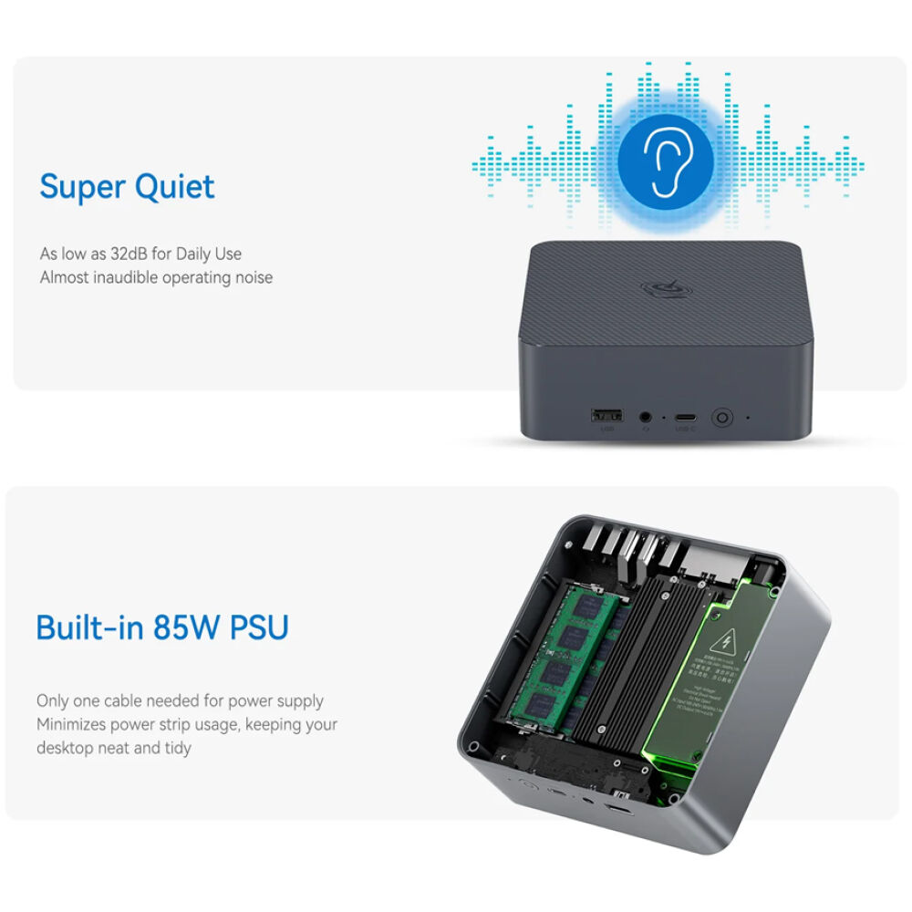 BEELINK mini PC EQi12, Intel i5-1235U, 16GB, 500GB M.2, Windows 11 Pro - Image 8