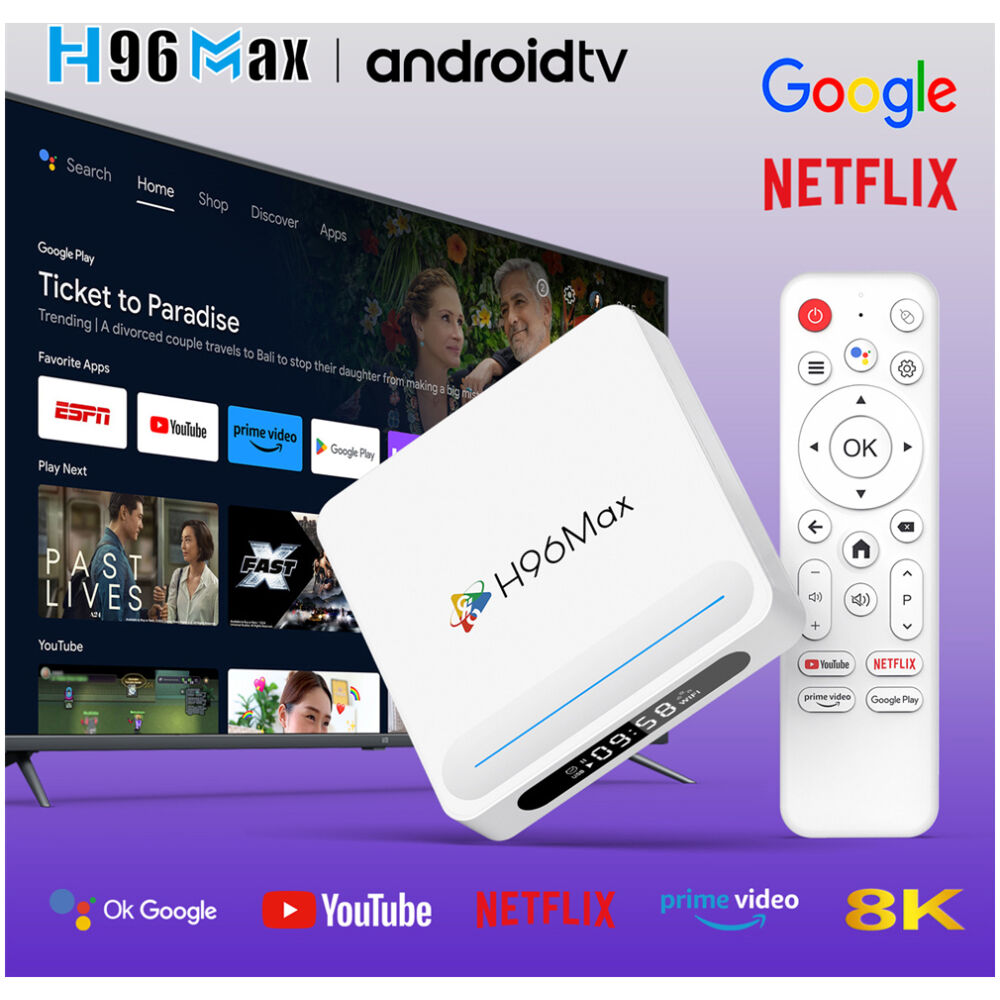 H96 MAX TV Box H618 Plus, 8K, 4/32GB, WiFi 6, Bluetooth, Android 14 - Image 2