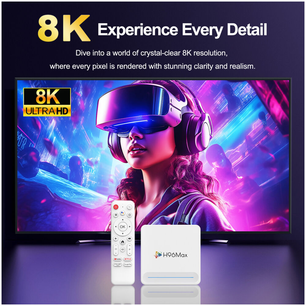 H96 MAX TV Box H618 Plus, 8K, 4/32GB, WiFi 6, Bluetooth, Android 14 - Image 5