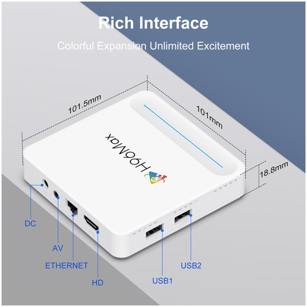 H96 MAX TV Box H618 Plus, 8K, 4/32GB, WiFi 6, Bluetooth, Android 14 - Image 10
