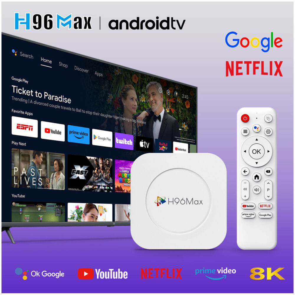 H96 MAX TV Box M1 Plus, 8K, 2/16GB, WiFi 6, Bluetooth, Android 14 - Image 2