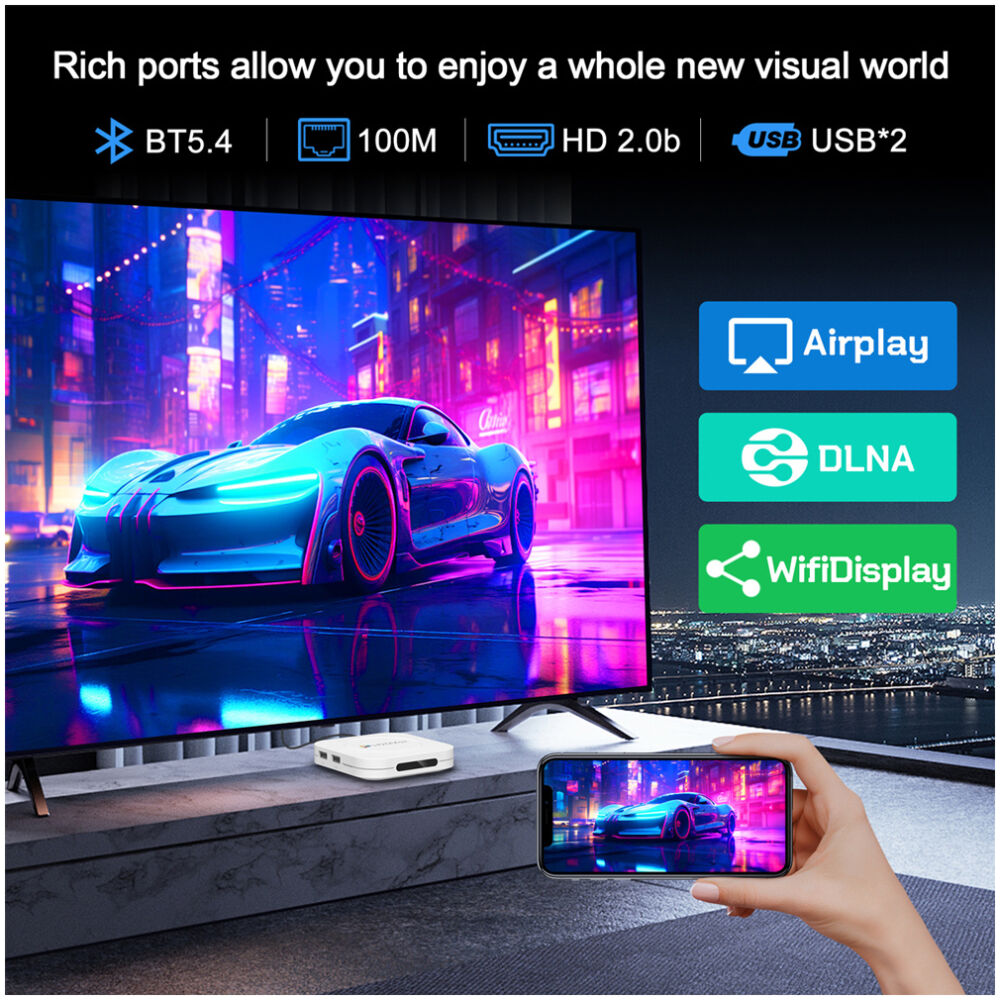 H96 MAX TV Box M1 Plus, 8K, 2/16GB, WiFi 6, Bluetooth, Android 14 - Image 6