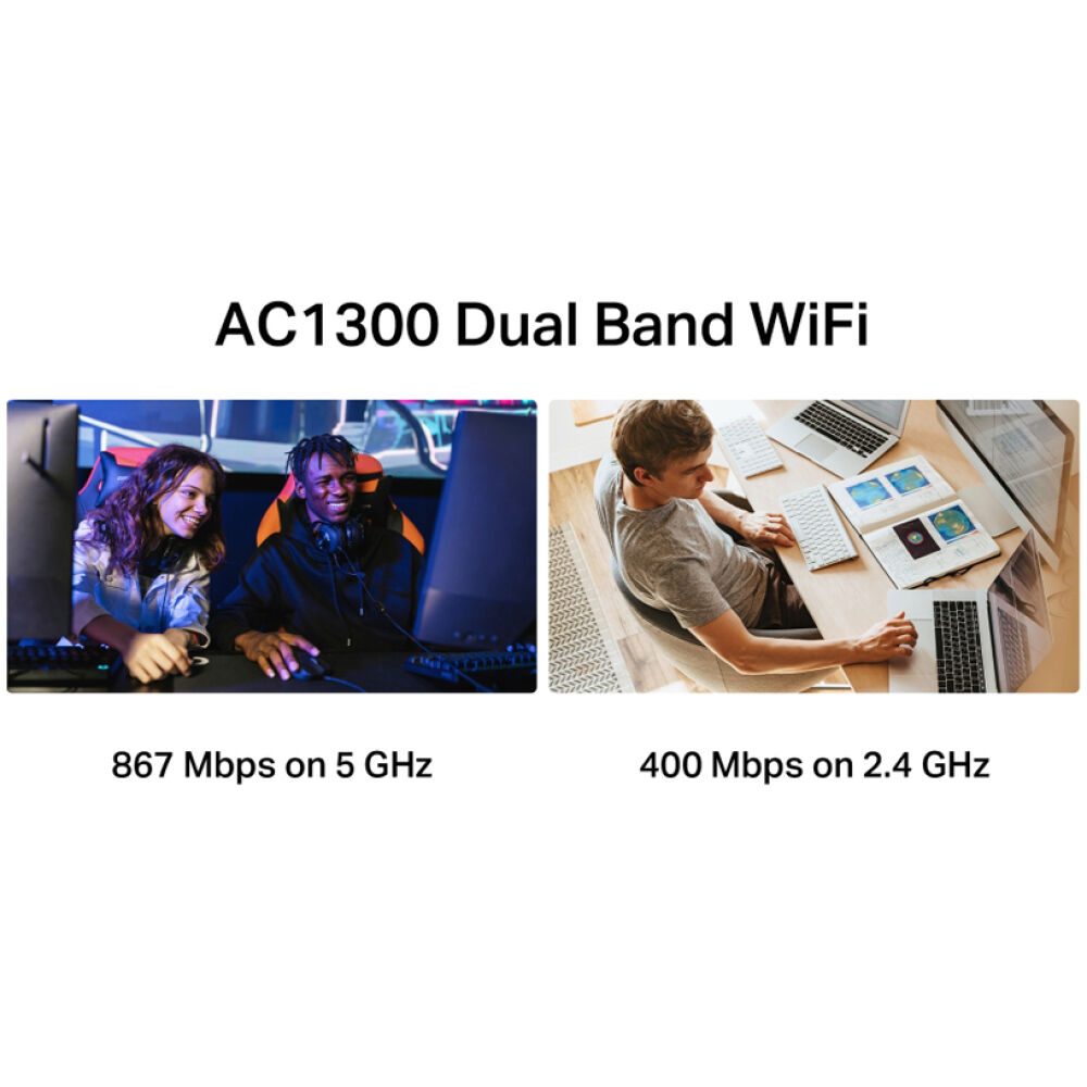 MERCUSYS ασύρματος USB αντάπτορας δικτύου MA30H, AC1300, Dual Band, V.2.0 - Image 3