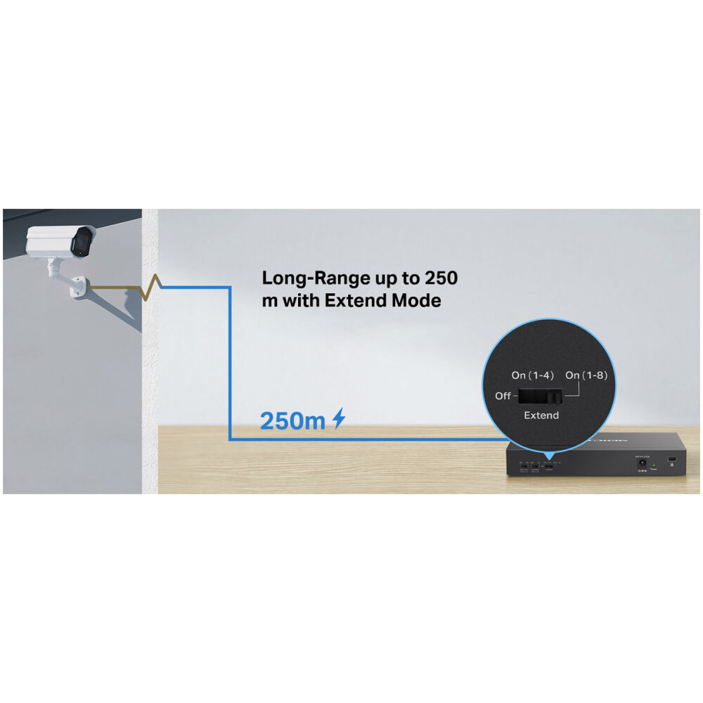 MERCUSYS Desktop Switch MS110CMP, 8x 10/100Mbps PoE+, 2x Gigabit, Ver. 1.0 - Image 4