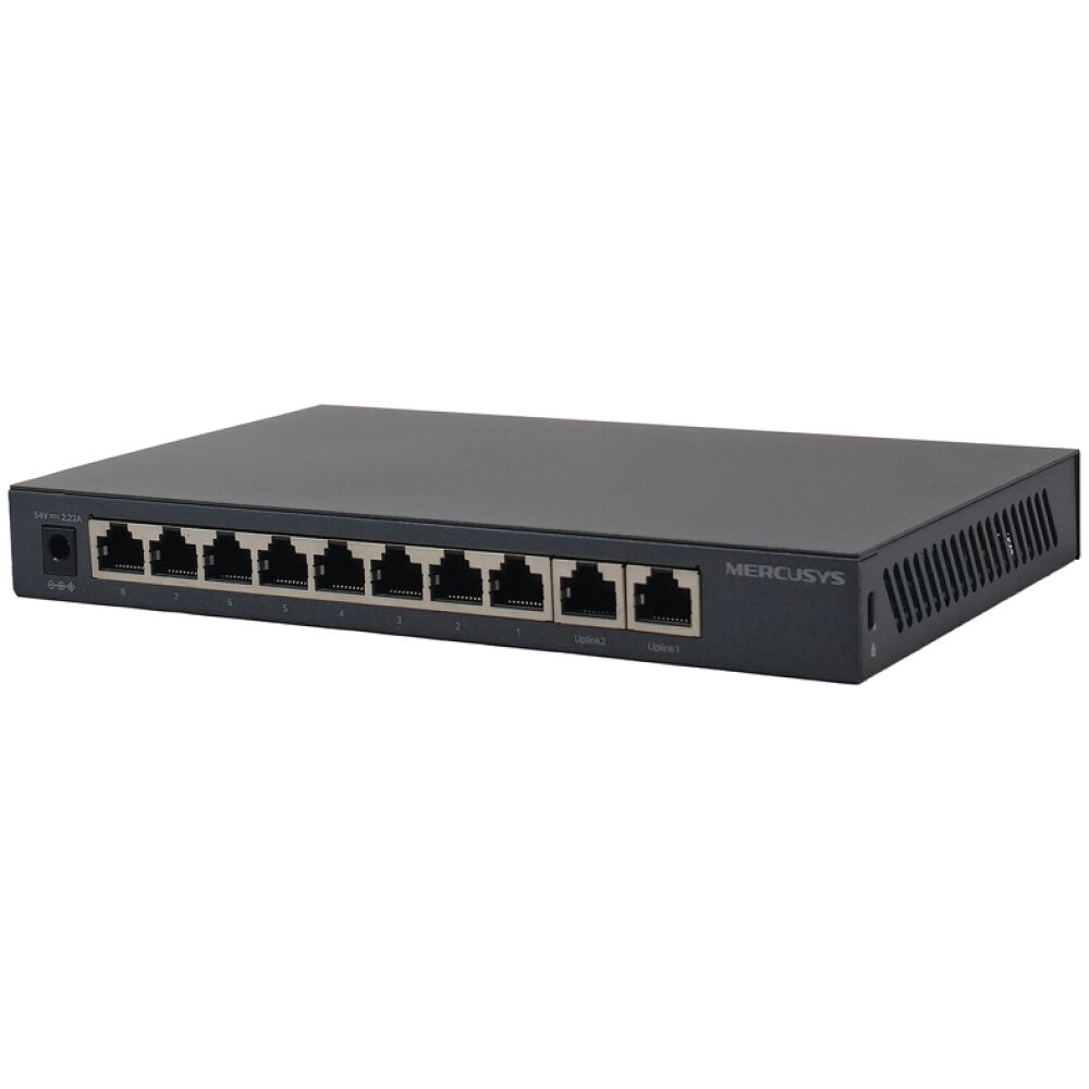 MERCUSYS Desktop Switch MS110GMP, 8x 10/100/1000Mbps PoE+, 2x Gigabit, Ver. 1.0 - Image 2