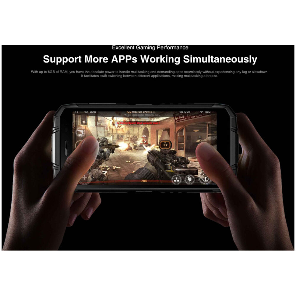 DOOGEE smartphone S41T, 5.5", 4/64GB, 6300mAh, IP68/IP69K, πορτοκαλί - Image 3